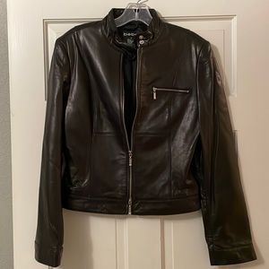 BEBE black leather jacket